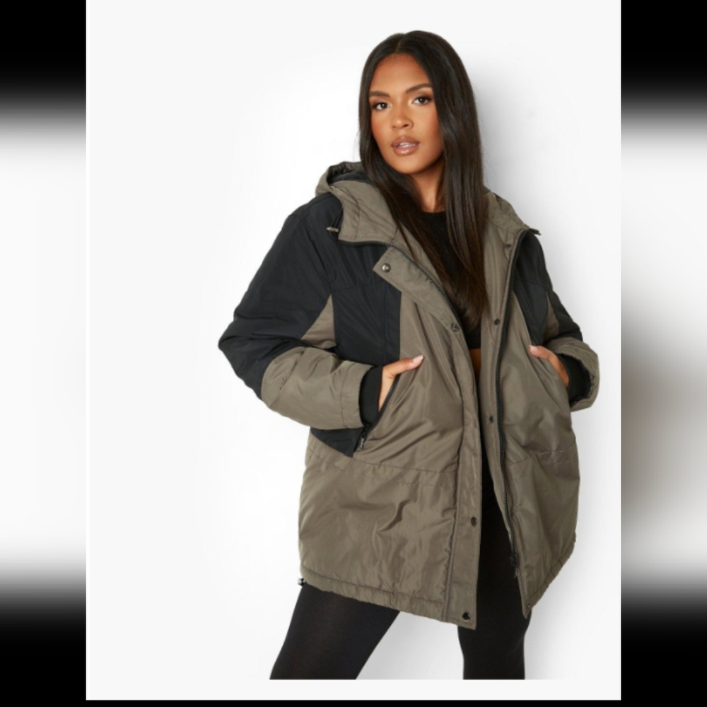 NWT Boohoo Winter coat Plus Size 18
